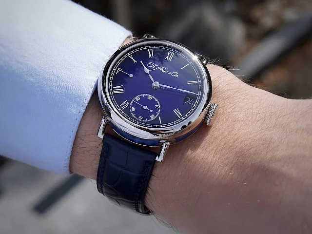 H. Moser & Cie. Heritage Perpetual Calendar Midnight Blue Enamel