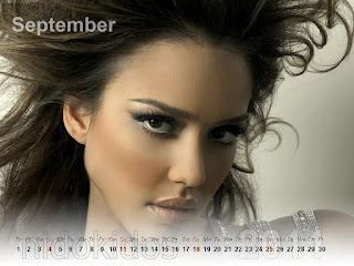 New Year 2011 Calendar, Jessica Alba Desktop Wallpapers