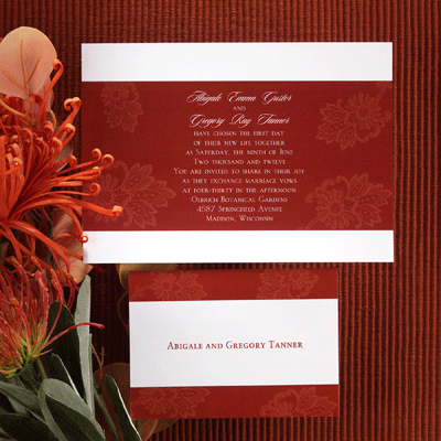 White And Red Wedding Invitations card red wedding cards