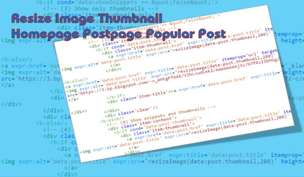 Cara Resize Image Thumbnail Homepage Postpage Popular Post Kompi Flexible