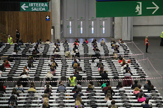 50.000 personas acuden a Barakaldo a realizar los exámenes de las oposiciones de Osakidetza