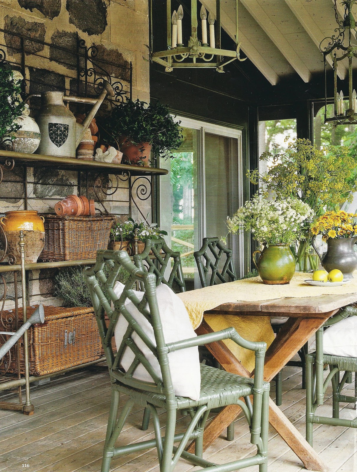  and clay gardening pots. (Country Living magazine, September 2006 title=