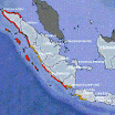 Beware of Tsunami Aceh Sumatra Indonesia rocked by 8.8 magnitude Earthquake aftershock