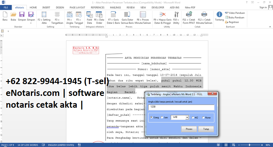 +62 822-9944-1945 (T-Sel) eNotaris  Software Notaris 