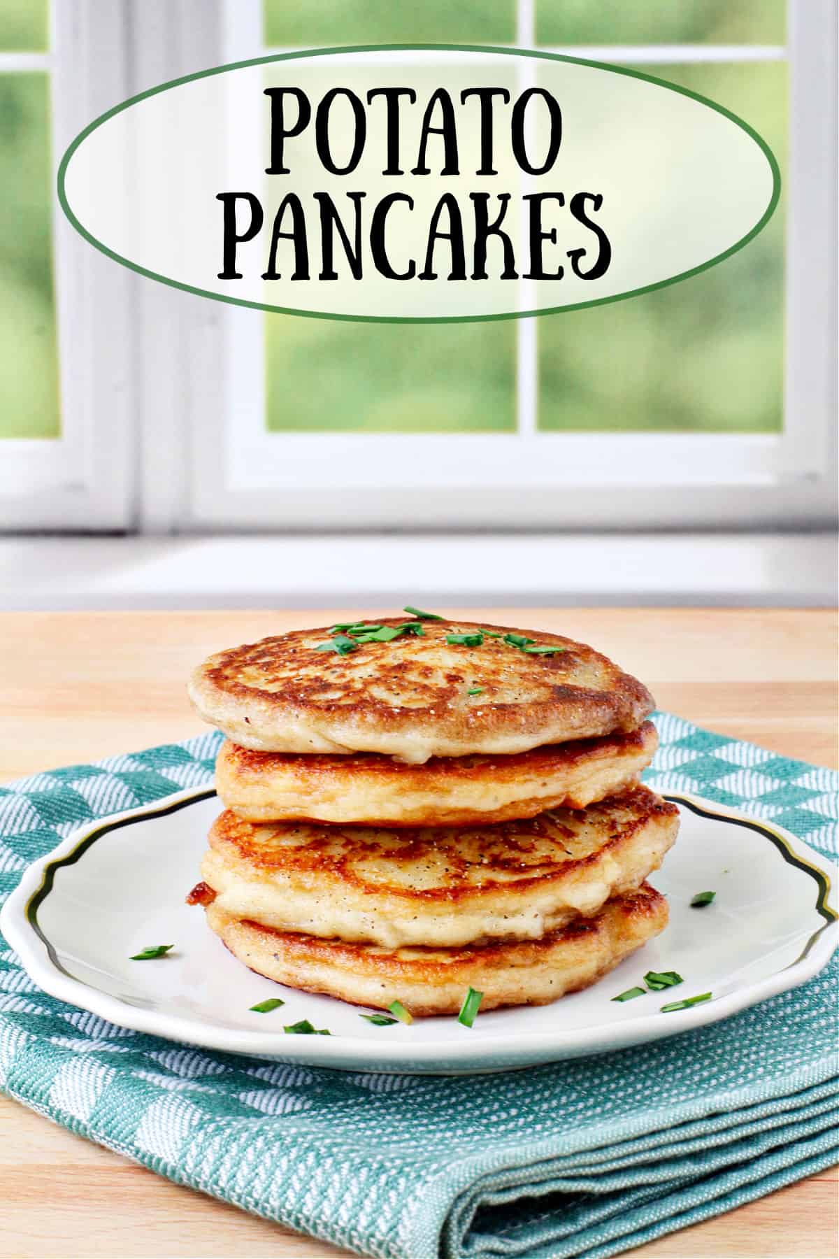 Irish Potato Cakes on a small plate.