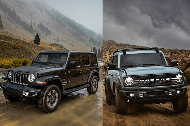 Ford Bronco vs Jeep Wrangler Exterior