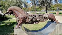 Santiago, Chile, Chili, Parque de las Esculturas, Toro Sentado, Palolo Valdés