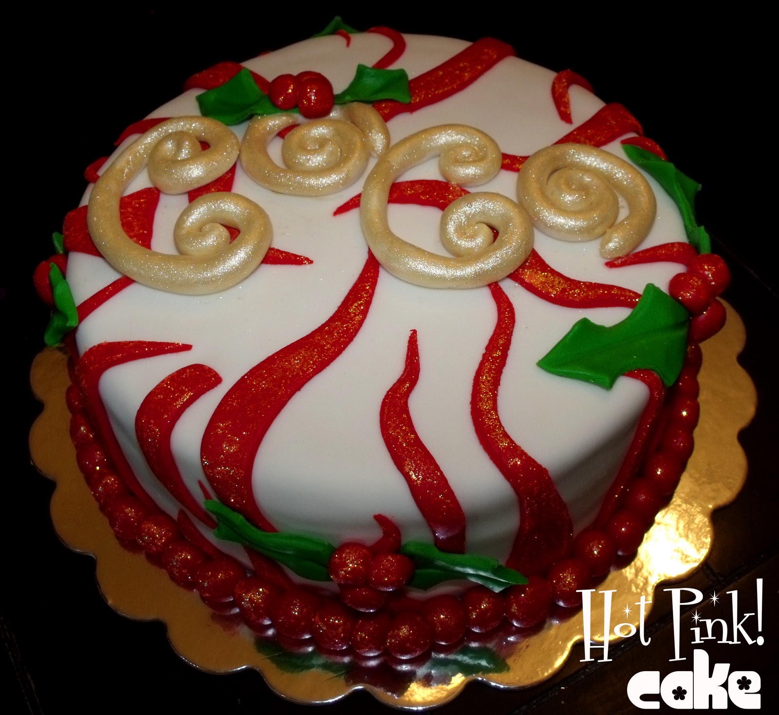 Hot Pink! Cakes: Christmas Birthday Cakes