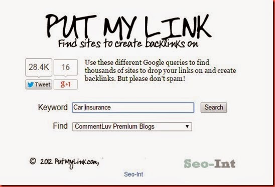car insurance  put my links comment luv blogs comments