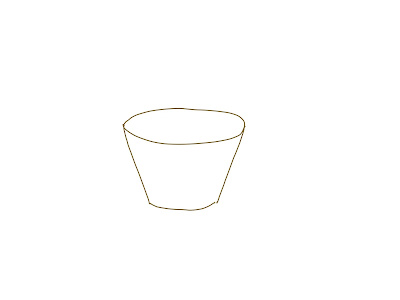 アイコン 「紅茶」 (作: 塚原 美樹) ～ カップ本体を描く