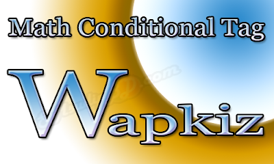 Wapkiz Math Conditional Tag