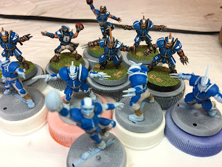 Games Workshop GW Blood Bowl Human Speed Painting Vallejo Game Color VGC SquadPainter Ink Wash Decals Microsol Microset