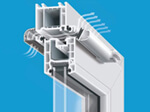 Вентиляционный клапан для пластиковых окон и дверей