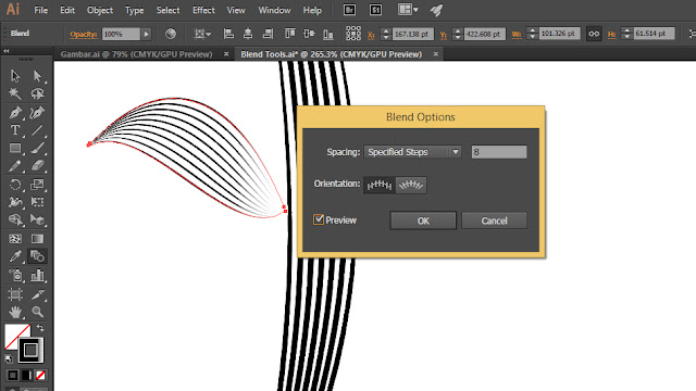 AdobeMasters.blogspot.com - Cara Menggunakan Blend Tools Di Adobe Illustrator