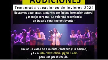 CASTING en CABA: Se buscan CANTANTES para temporada de invierno 2024