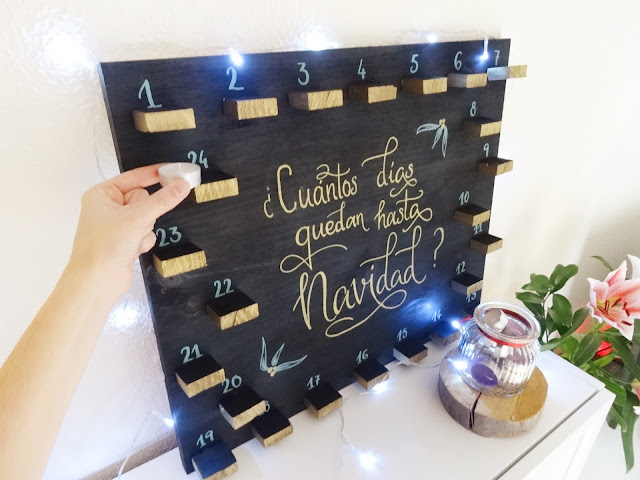 DIY- Calendario de Adviento Velas