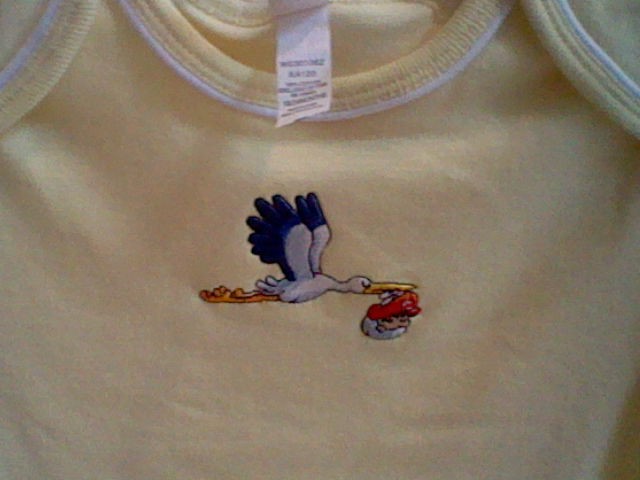 Nintendo World Store Yoshi's Island baby shirt stork Mario