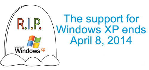 Microsoft to stop supporting for Windows XP on April 8, 2014