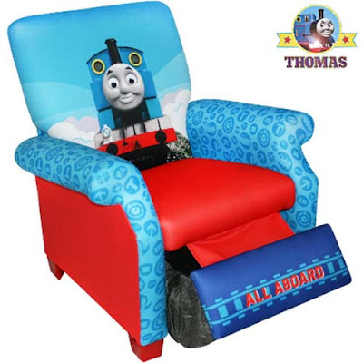 Decorate your toy room beautifully cool choo choo train Thomas tank engine recliner chair for boys