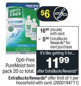 FREE Opti-Free Twin Pack CVS Deals 5/1-5/7