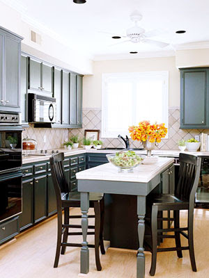 Black Kitchen Cabinets