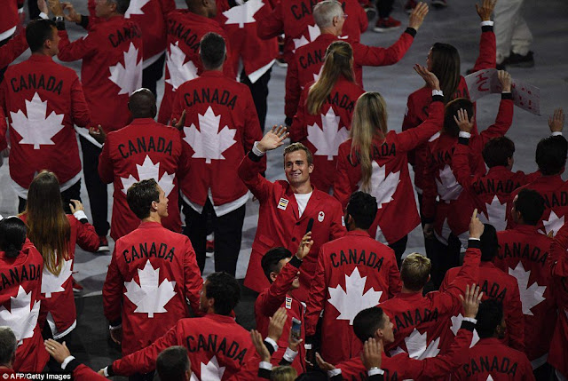 Kostum Pembukaan Kanada di Olimpiade RIO 2016