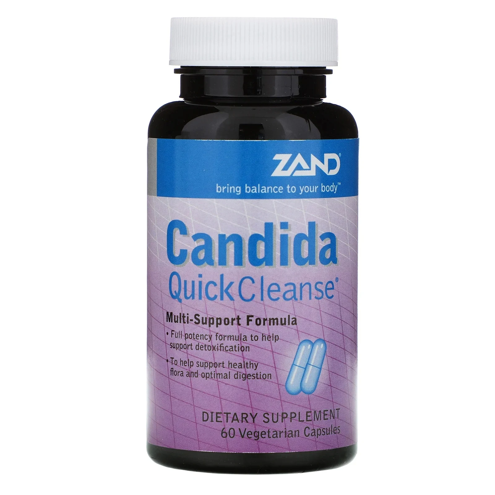 Zand, Candida Quick Cleanse, 60 растительных капсул