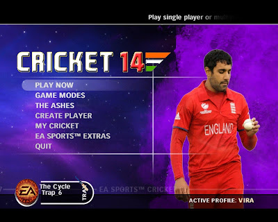 Cricket 14 Menu for EA Cricket 07