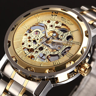  GOLD SKELETON WATCH