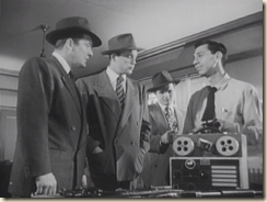 Jack Webb shows off his lab equipment