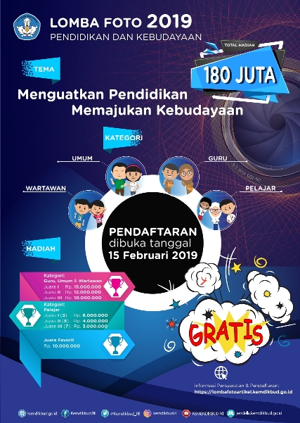 Lomba Artikel dan Karya Jurnalistik serta Foto Pendidikan dan Kebudayaan 2019