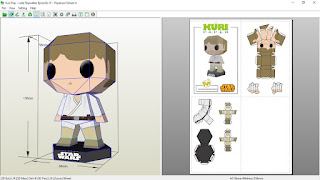 Kuri Paper - Pop Mini Funko Luke Skywalker  papercraft
