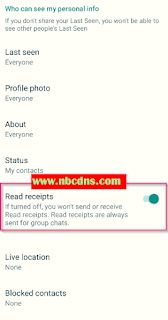 Cara Matikan Centang Biru Di WhatsApp Messenger