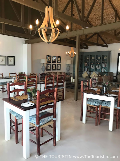 Country style design at the Fig Tree Restaurant in the De Hoop Nature Reserve.