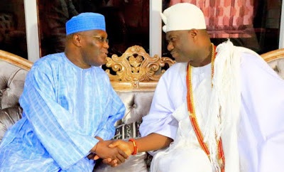 Ooni Of Ife’ Visit To Atiku Sparks Outrage, “Adeyeye Ogunwusi Downgrading Ooni Title” – Palace Insider