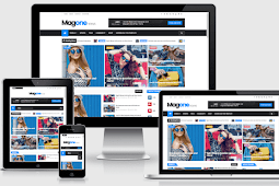 MagOne Responsive Magazine Blogger Template Free Download