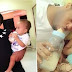  Actor Mike Ezuruonye Drinks From Feeding Bottle With Nephew