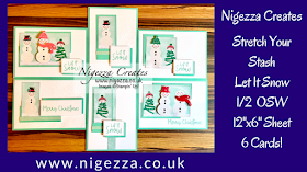 Nigezza Creates with Stampin' Up! Let It Snow DSP stretch your stash One Sheet Wonder