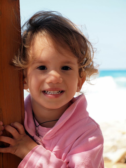 baby in beach