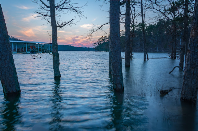 Broken Bow Lake Sunset