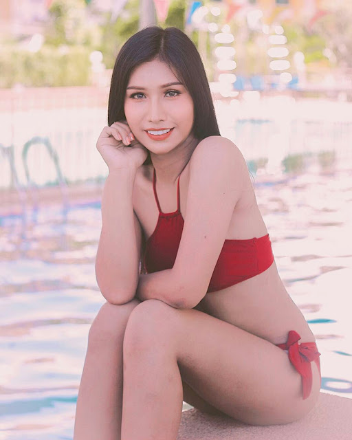 Surachet Kettakdad – Most Beautiful Thai Ladyboy in Swimming Pool