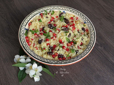  Ensalada de cuscús con granada – Couscous and pomegranate salad 