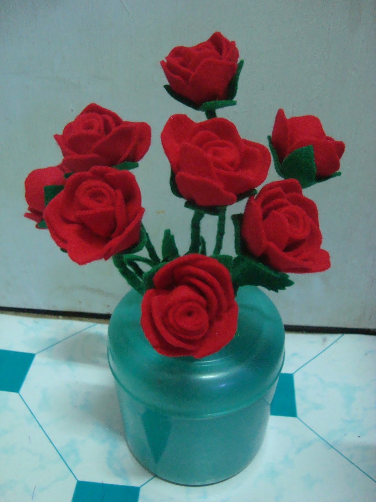 Airin Handicrabby Bunga Mawar Flanel dan Bunga Matahari 