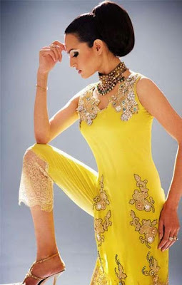 Latest Mehndi Dresses Design 2013