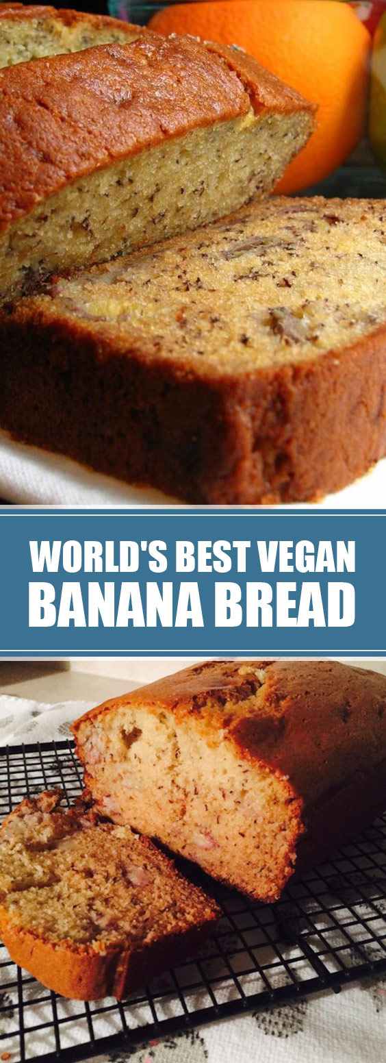 World's Best Vegan Banana Bread #bread #bananabread