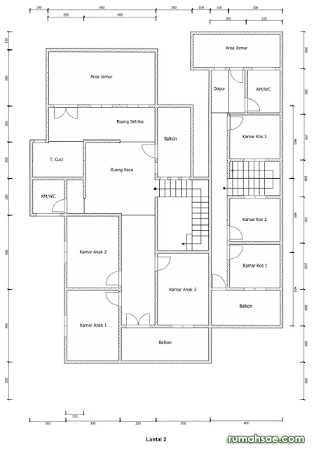 Denah Rumah Islami + Tempat Kost