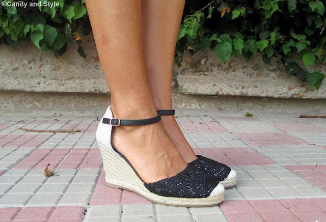 Lace Wedge Espadrilles