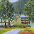 Boathouse at the Gardens - Original Oil