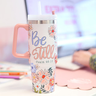 Monogrammed Be Still Tumbler