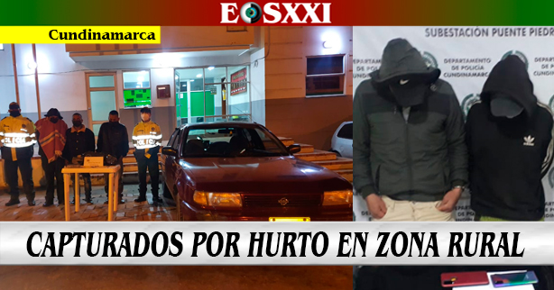 5 hombres hurtando a pie y en vehículo fueron capturados en flagrancia